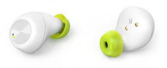 Гарнитура вкладыши Hama Spirit Chop белый/зеленый беспроводные bluetooth в ушной раковине (00184081) от магазина РЭССИ