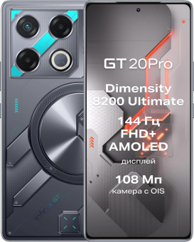 Смартфон Infinix X6871 GT 20 Pro 256Gb 12Gb синий моноблок 3G 4G 2Sim 6.78" 1080x2436 Android 14 108Mpix 802.11 a/b/g/n/ac/ax NFC GPS GSM900/1800 GSM1900 TouchSc Protect FM от магазина РЭССИ