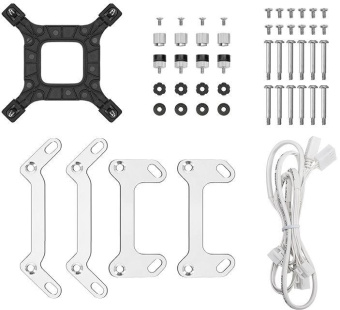 Система водяного охлаждения Deepcool LQ360 Wh ARGB Soc-AM5/AM4/1200/1700/1851 белый 4-pin 38.71dB Al LCD 350W 1840gr Ret (R-LQ360-WHDSMC-G-1) от магазина РЭССИ