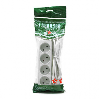 Удлинитель Гарнизон EL-NL4-W-2 4 розетки  допустимый ток 10А  длина 2 метра . от магазина РЭССИ