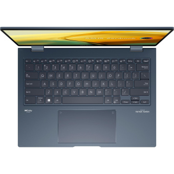 Ноутбук Asus Zenbook 14 Flip OLED UP3404VA-KN026W Core i7 1360P 16Gb SSD1Tb Intel Iris Xe graphics 14" OLED Touch 2.8K (2880x1800) Windows 11 Home blue WiFi BT Cam Bag (90NB10E2-M002A0) от магазина РЭССИ