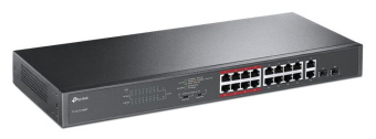Коммутатор TP-Link TL-SL1218MP 16x100Mb 2G 16PoE+ 192W неуправляемый от магазина РЭССИ