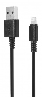 Кабель SunWind USB (m)-Lightning (m) 1.2м черный блистер от магазина РЭССИ