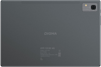 Планшет Digma CITI 1313C 4G SC9863A1 (1.6) 8C RAM3Gb ROM32Gb 10.1" IPS 1280x800 3G 4G Android 13 темно-серый 5Mpix 2Mpix BT GPS WiFi Touch microSD 128Gb 6000mAh от магазина РЭССИ