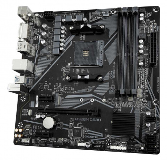 Материнская плата Gigabyte A520M DS3H Soc-AM4 AMD A520 4xDDR4 mATX AC`97 8ch(7.1) GbLAN RAID+DVI+HDMI+DP от магазина РЭССИ
