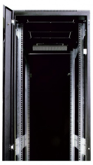 Шкаф коммутационный ЦМО (ШТК-М-27.6.10-1ААА-9005) напольный 27U 600x1000мм пер.дв.стекл задн.дв.стал.лист 2 бок.пан. 400кг черный 855мм 83.7кг 180град. 1360мм от магазина РЭССИ