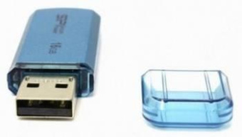 Флеш Диск Silicon Power 16Gb Helios 101 SP016GBUF2101V1B USB2.0 синий от магазина РЭССИ