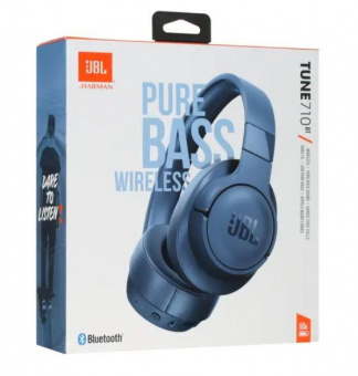 Гарнитура накладные JBL Tune 710BT синий беспроводные bluetooth оголовье (JBLT710BTBLU) от магазина РЭССИ