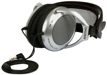 Наушники накладные Koss UR40 1.2м черный проводные оголовье (10101534) от магазина РЭССИ