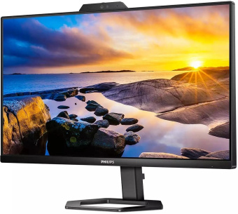 Монитор Philips 23.8" 24E1N5300HE черный IPS LED 1ms 16:9 HDMI M/M Cam матовая HAS Piv 300cd 178гр/178гр 1920x1080 75Hz FreeSync DP FHD USB 4.37кг от магазина РЭССИ