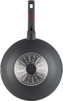 Сковорода ВОК (WOK) Rondell Stripes RDA-1618 круглая 28см покрытие: Xylan Plus ручка несъемная (без крышки) серый от магазина РЭССИ