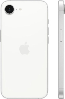 Смартфон Apple A3409 iPhone 16e 128Gb белый моноблок 3G 4G 1Sim 6.1" 1170x2532 iOS 18 48Mpix 802.11 a/b/g/n/ac/ax NFC GPS Protect от магазина РЭССИ
