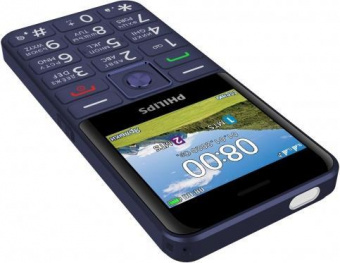 Мобильный телефон Philips E207 Xenium 32Mb синий моноблок 2Sim 2.31" 240x320 Nucleus 0.08Mpix GSM900/1800 FM microSD max32Gb от магазина РЭССИ