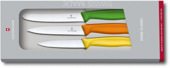 Набор ножей кухон. Victorinox Swiss Classic (6.7116.31G) компл.:3шт ассорти подар.коробка от магазина РЭССИ