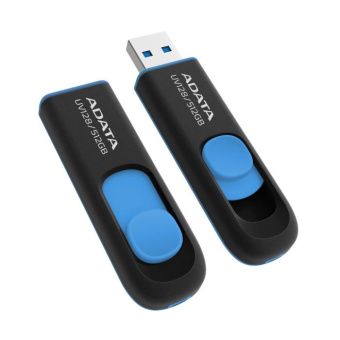 Флеш Диск A-Data 512GB DashDrive UV128 AUV128-512G-RBE USB3.0 черный/синий от магазина РЭССИ
