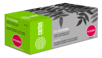 Картридж лазерный Cactus CS-TK590BK TK-590K черный (7000стр.) для Kyocera FS-C2026MFP/C2126MFP/C2526MFP/C2626MFP/C5250DN от магазина РЭССИ