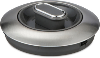 Чайник электрический Hyundai HYK-S4804 1.7л. 2200Вт серый/черный корпус: металл от магазина РЭССИ