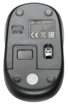 Мышь Оклик 665MW черный/синий оптическая (1600dpi) беспроводная USB для ноутбука (4but) от магазина РЭССИ