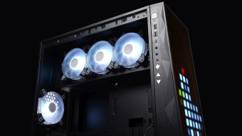 Корпус Inwin CF06CX (309 Gaming) черный без БП ATX 3x120mm 2xUSB3.0 audio от магазина РЭССИ