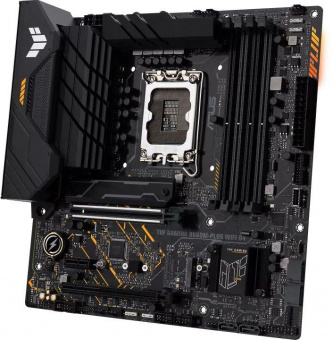 Материнская плата Asus TUF GAMING B660M-PLUS WIFI D4 Soc-1700 Intel B660 4xDDR4 mATX AC`97 8ch(7.1) 2.5Gg RAID+HDMI+DP от магазина РЭССИ