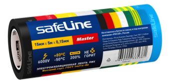 Изолента ПВХ разноцветная 15мм 5м (7цветов)       Safeline от магазина РЭССИ