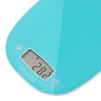 Весы кухонные электронные Hyundai HYS-KA511 макс.вес:5кг бирюзовый от магазина РЭССИ