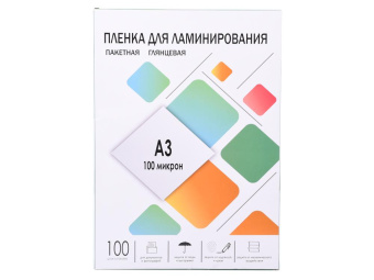 Пленка-заготовка для ламинирования ГЕЛЕОС A3 303х426 мм 100 мкм глянцевая 100 шт LPA3-100 от магазина РЭССИ