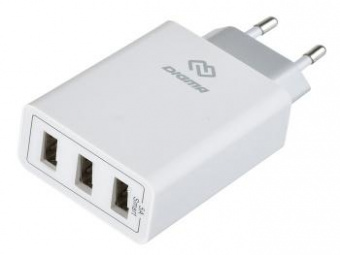 Сетевое зар./устр. Digma DGWC-3U-5A-WG 25W 5A универсальное белый от магазина РЭССИ