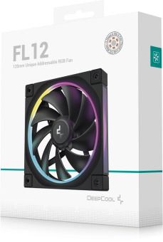 Вентилятор для корпуса Deepcool FL12 ARGB 120х120x25 черный 4-pin (R-FL12-BKAPN1-G) Ret от магазина РЭССИ