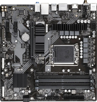 Материнская плата Gigabyte B760M DS3H AX DDR4 Soc-1700 Intel B760 4xDDR4 mATX AC`97 8ch(7.1) 2.5Gg RAID+HDMI+DP от магазина РЭССИ