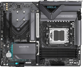 Материнская плата Gigabyte X870 EAGLE WIFI7 SocketAM5 AMD X870 4xDDR5 ATX AC`97 8ch(7.1) 2.5Gg RAID+HDMI от магазина РЭССИ
