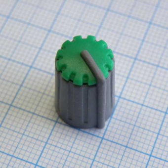 Ручка RR4811 серо-зелён. насечка, d=6mm от магазина РЭССИ