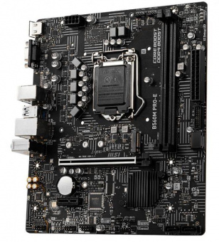 Материнская плата MSI B560M PRO-E Soc-1200 Intel B560 2xDDR4 mATX AC`97 8ch(7.1) GbLAN+VGA+HDMI от магазина РЭССИ