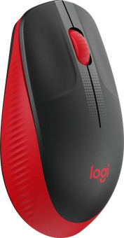 Мышь Logitech M190 красный/черный оптическая (1000dpi) беспроводная USB (2but) от магазина РЭССИ