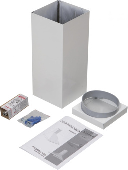 Вытяжка каминная Elikor Метеорит 50П-180-В1Л белый управление: кнопочное (1 мотор) от магазина РЭССИ