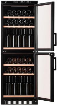 Винный шкаф Pozis ШВД-78 2-хкамерн. черный (двухкамерный) от магазина РЭССИ