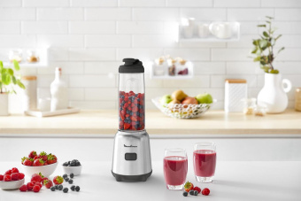 Блендер стационарный Moulinex LM15FD10 300Вт серебристый/черный от магазина РЭССИ