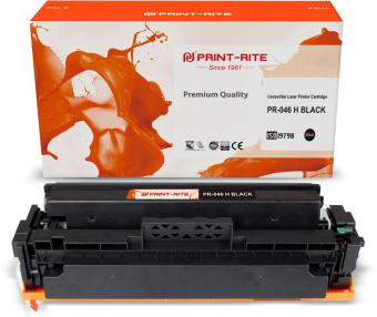 Картридж лазерный Print-Rite TFC451BPU1J PR-046 H BLACK 046 H Black черный (6300стр.) для Canon LBP 653Cdw/654Cx/MF732Cdw/734Cdw/735Cx от магазина РЭССИ