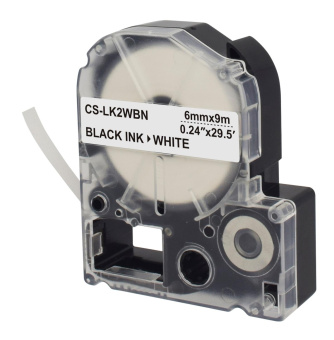 Картридж ленточный Cactus CS-LK2WBN черный для Epson LW300/LW400/LW700/LW600P/LW1000P от магазина РЭССИ