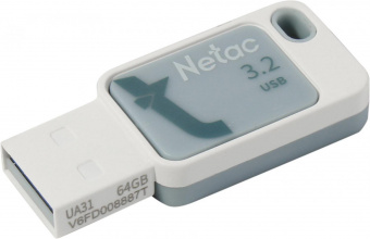 Флеш Диск Netac 64Gb UA31 NT03UA31N-064G-32BL USB3.2 синий от магазина РЭССИ