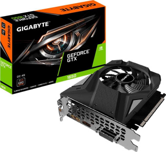 Видеокарта Gigabyte PCI-E GV-N1656OC-4GD NVIDIA GeForce GTX 1650 4096Mb 128 GDDR6 1635/12000 DVIx1 HDMIx1 DPx1 HDCP Ret от магазина РЭССИ