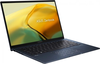 Ноутбук Asus Zenbook 14 UX3402VA-KP696 Core i5 13500H 16Gb SSD512Gb Intel Iris Xe graphics 14" IPS WQXGA (2560x1600) noOS blue WiFi BT Cam Bag (90NB10G1-M014W0) от магазина РЭССИ