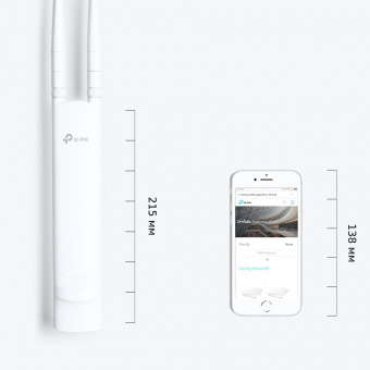 Точка доступа TP-Link EAP110-Outdoor N300 10/100BASE-TX белый EAP110-OUTDOOR от магазина РЭССИ