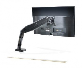 Кронштейн для мониторов ЖК Buro M1 черный 17"-27" макс.9кг крепление к столешнице поворот и наклон от магазина РЭССИ
