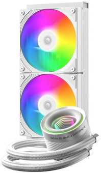 Система водяного охлаждения ID-Cooling FX240 Inf ARGB Soc-AM5/AM4/1200/1700/1851 белый 4-pin 27.2dB Al+Cu 300W Ret (FX240 INF WHITE) от магазина РЭССИ
