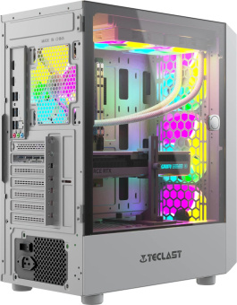 ПК Teclast G02 Ryzen 7 7800X3D (4.2) 32Gb SSD1Tb RTX 4070Super 12Gb Windows 11 Professional GbitEth WiFi BT 750W белый (G02 7800X3D32G1T4070SWKRU) от магазина РЭССИ