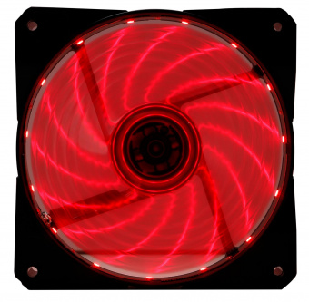 Вентилятор Digma DFAN-LED-RED 120x120x25mm 3-pin 4-pin (Molex)23dB 115gr LED Ret от магазина РЭССИ