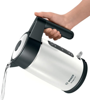 Чайник электрический Bosch TWK5P471 1.7л. 2400Вт серый/черный корпус: металл/пластик от магазина РЭССИ