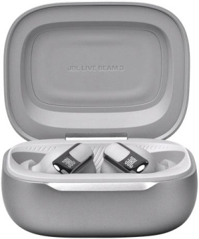 Гарнитура внутриканальные JBL Live Beam 3 серебристый беспроводные bluetooth в ушной раковине (JBLLIVEBEAM3SIL) от магазина РЭССИ