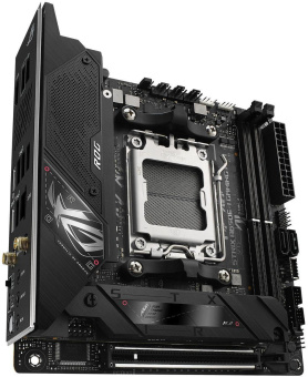 Материнская плата Asus ROG STRIX B650E-I GAMING WIFI SocketAM5 AMD B650 2xDDR5 mini-ITX AC`97 8ch(7.1) 2.5Gg RAID+HDMI от магазина РЭССИ